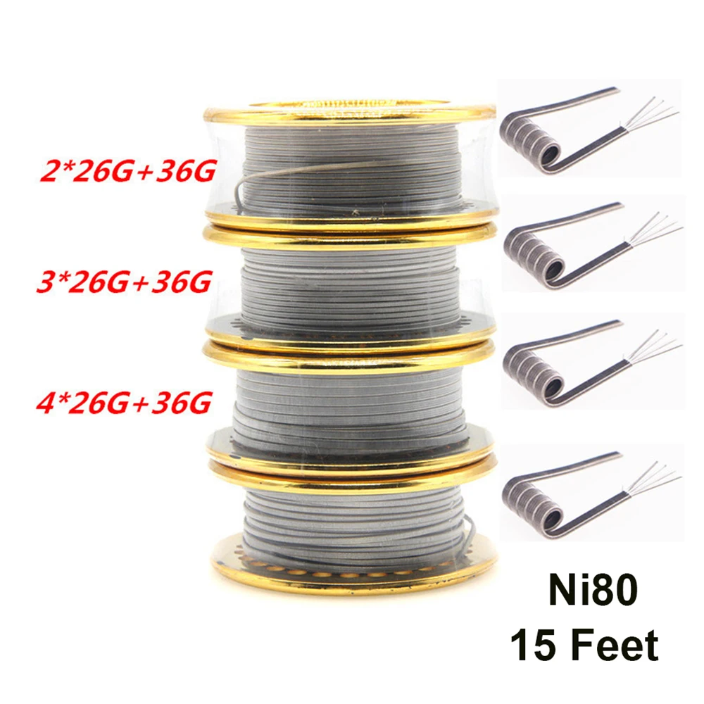 Ni80 tel 26G 36GA 15 ayaklar C - Clapton Wire Pre Built incelemesi ve fiyatı